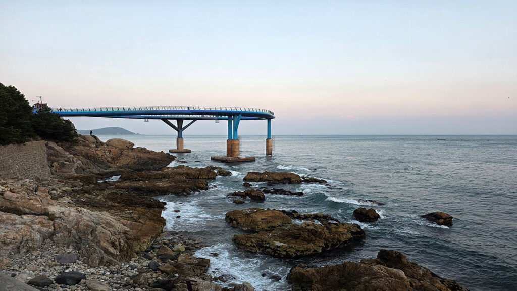 해운대 청사포의 바다